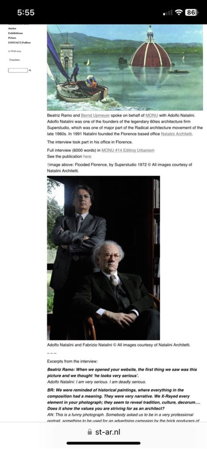 Adolfo Natalini Net Worth